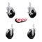 Service Caster 4 Inch Soft Rubber Wheel Swivel 7/8 Inch Square Stem Caster Brakes SCC, 2PK SCC-SQ20S414-SRS-TLB-78-2-S-2 - alternate 3